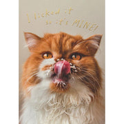 I Licked It Birthday Card