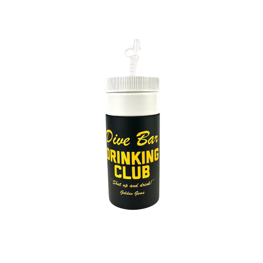 Dive Bar Drinking Club Retro Water Bottle