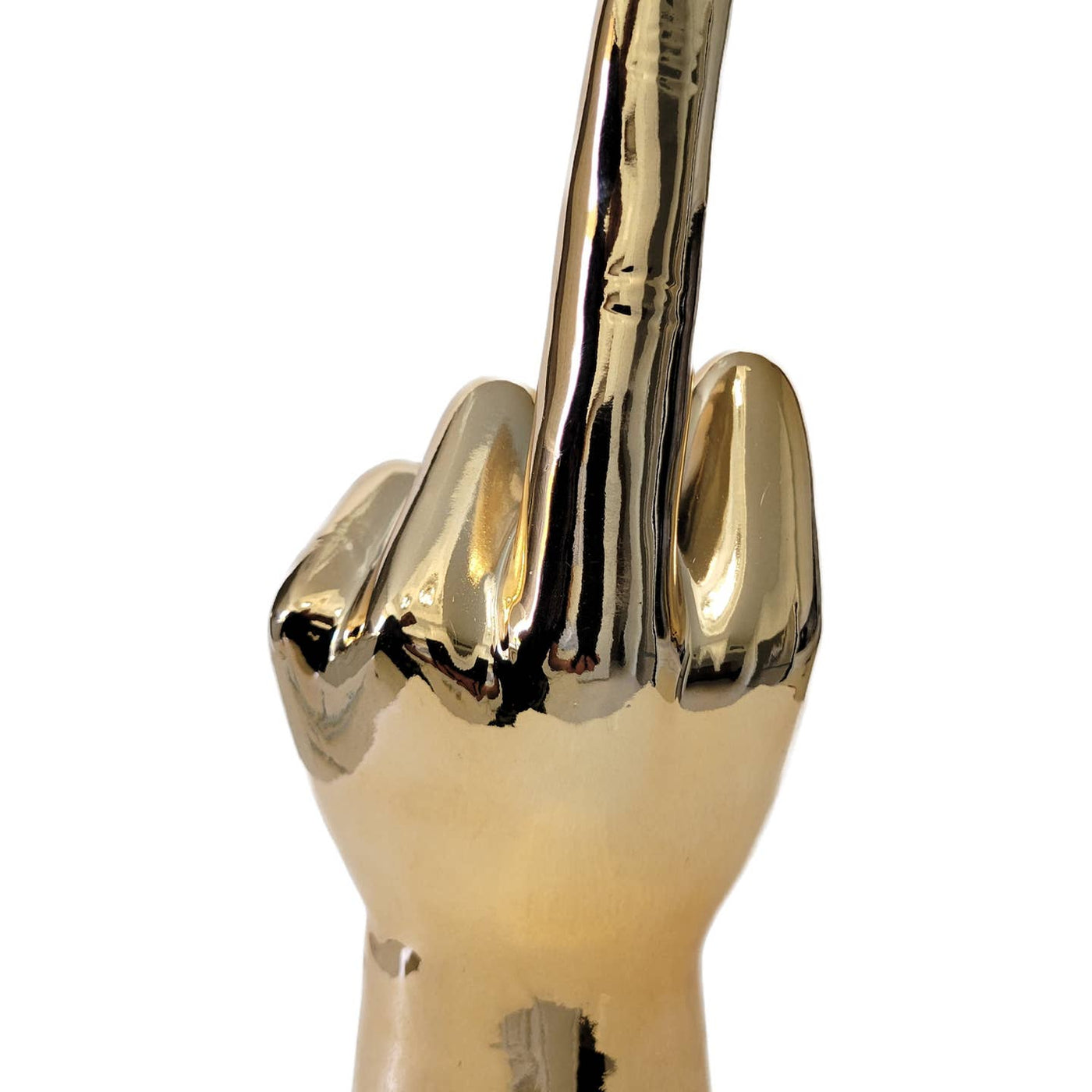 Bronze Middle Finger Tabletop 9" Tall