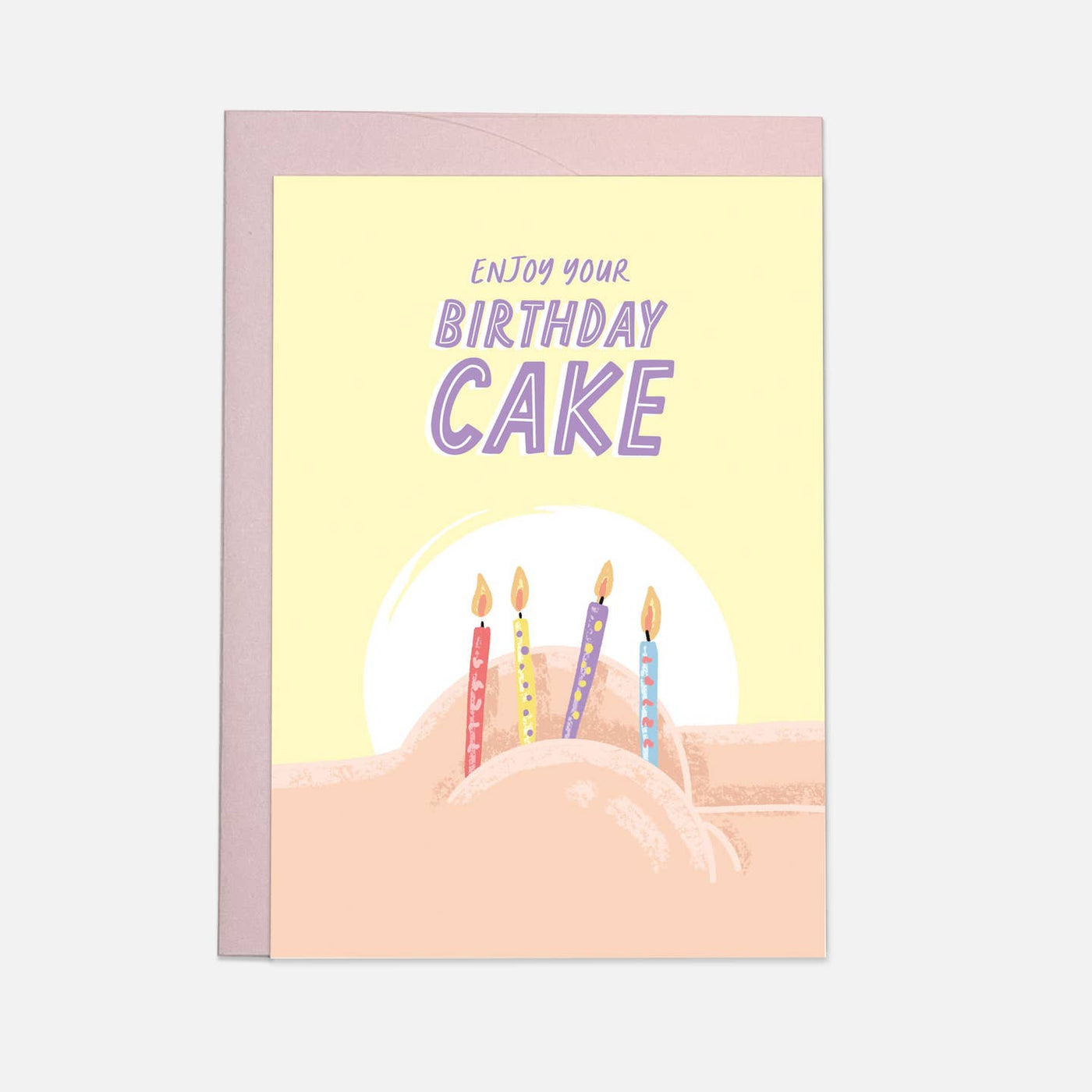 Butt Cake Birthday Card