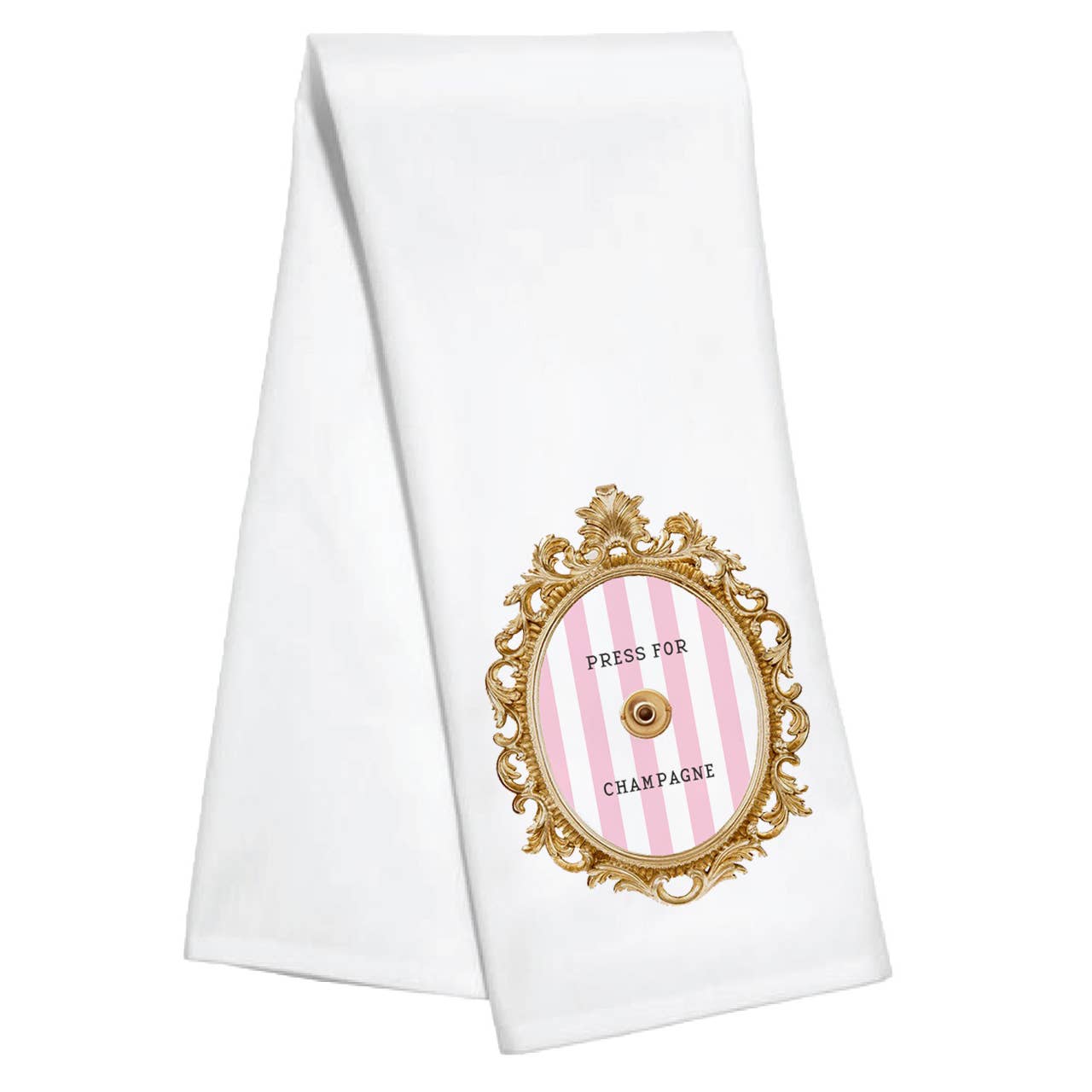 Press For Champagne Kitchen Towel