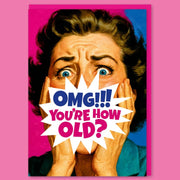 You're How Old? Birthday Card - Just Fabulous Palm Springs