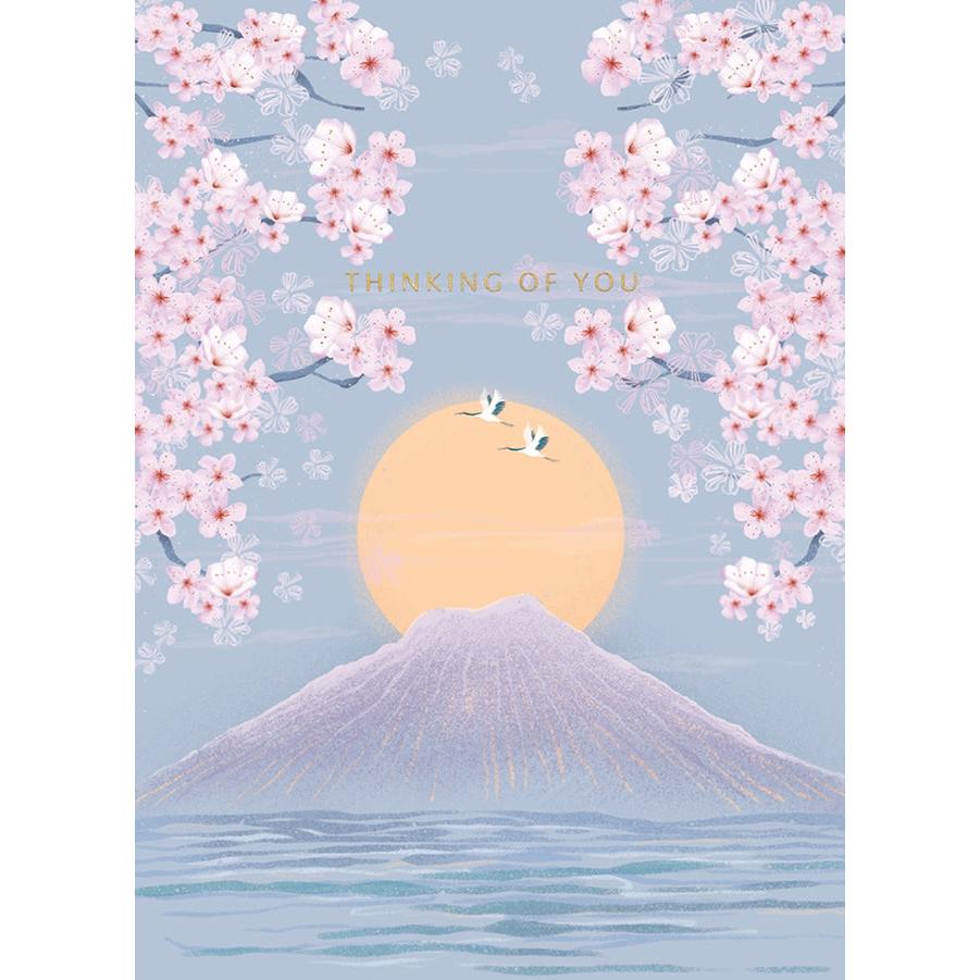 Mount Fuji Sympathy Greeting Card - Just Fabulous Palm Springs