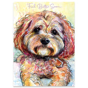 Puppy Get Well Greeting Card - Just Fabulous Palm Springs