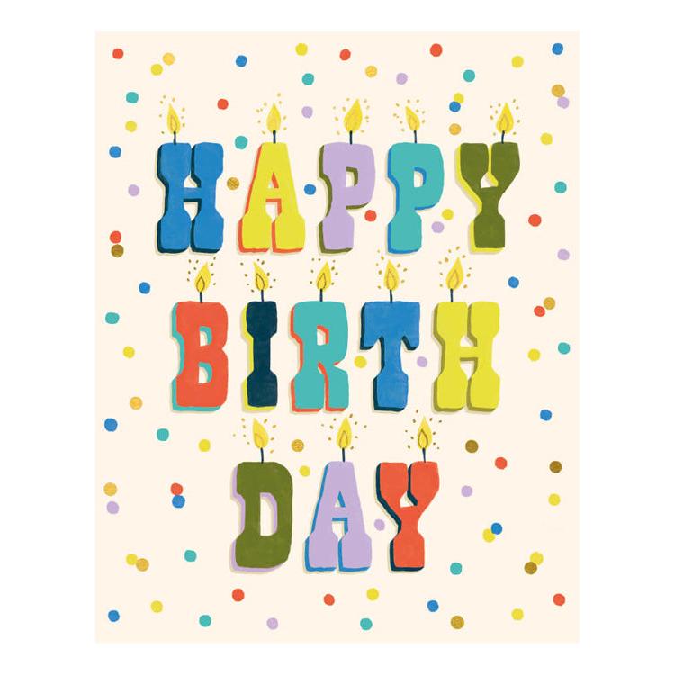 Candles Birthday Card