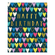 Hearts Birthday Card