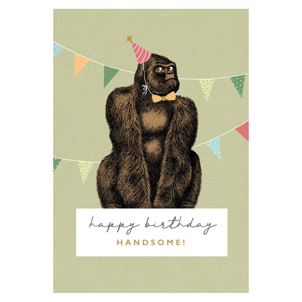 Gorilla Birthday Card