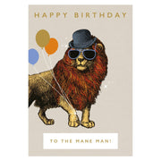 Mane Man Birthday Card