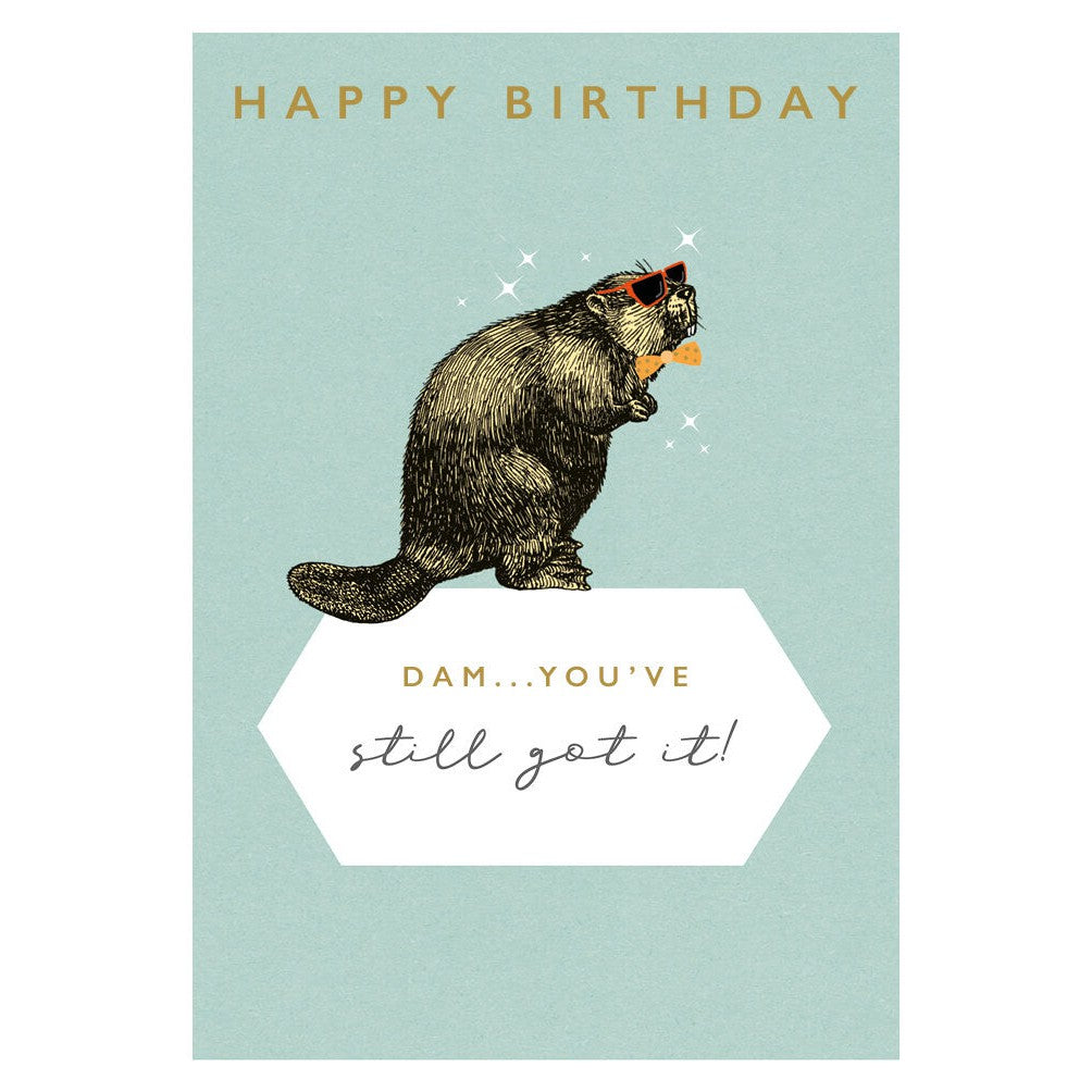 Beaver Birthday Card