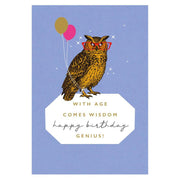 Wise Owl Birthday Card