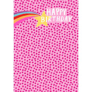 Pink Star Birthday Card