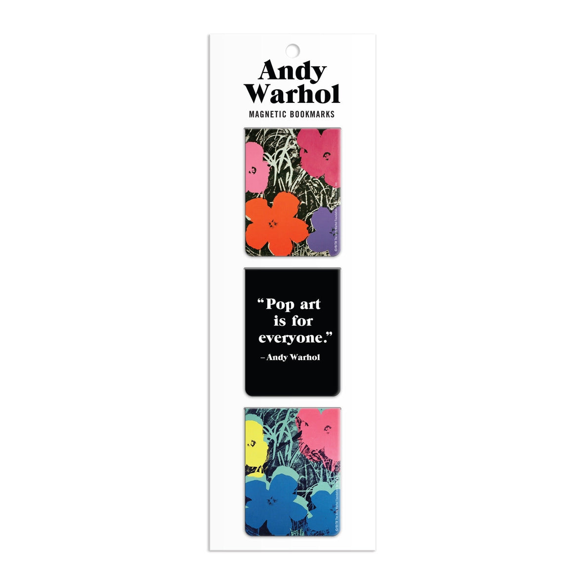 Andy Warhol: Flowers Magnetic Bookmarks - Just Fabulous Palm Springs