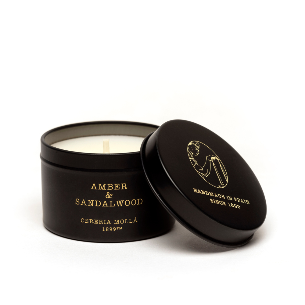 Amber & Sandalwood 3.1 Oz. Travel Candle