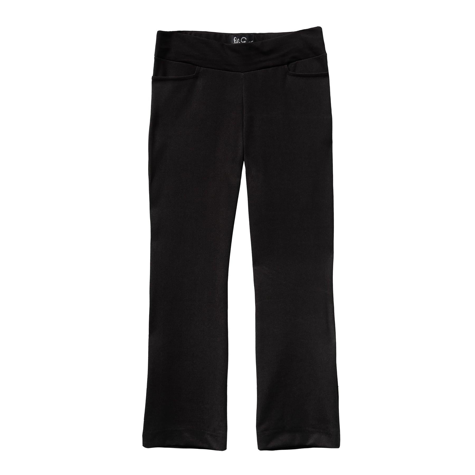 Audrey Pant Black Solid Knit