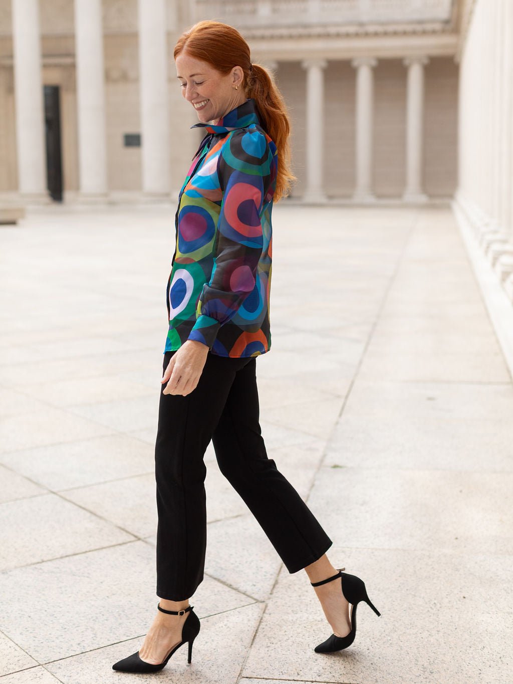 Audrey Pant Black Solid Knit