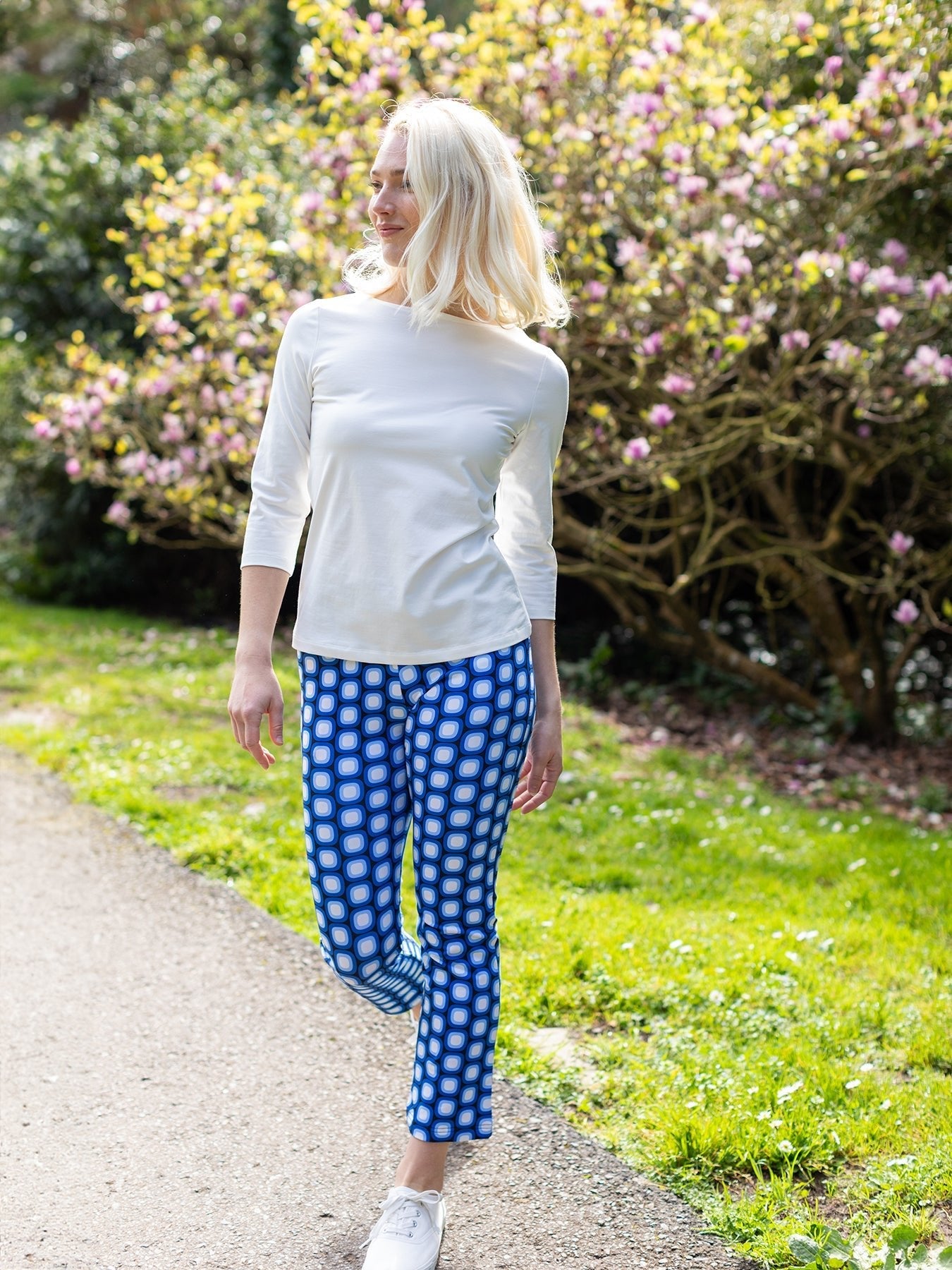 Audrey Pant Blue Dots