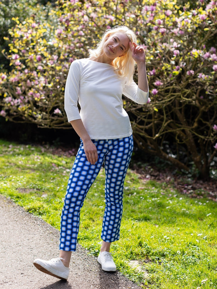 Audrey Pant Blue Dots
