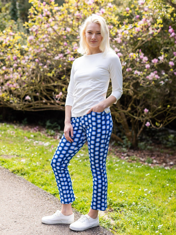 Audrey Pant Blue Dots