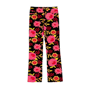 Audrey Pant Embroidered Velvet Pink