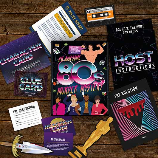 An 80's Murder Mystery Game