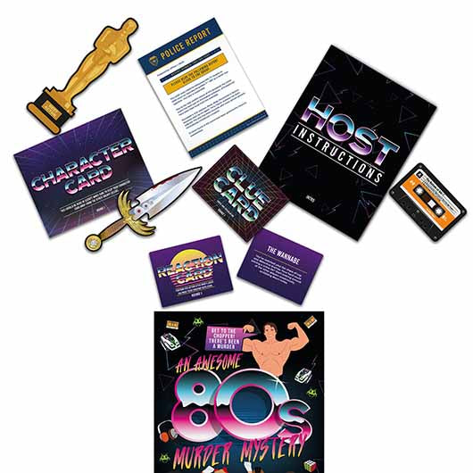 An 80's Murder Mystery Game