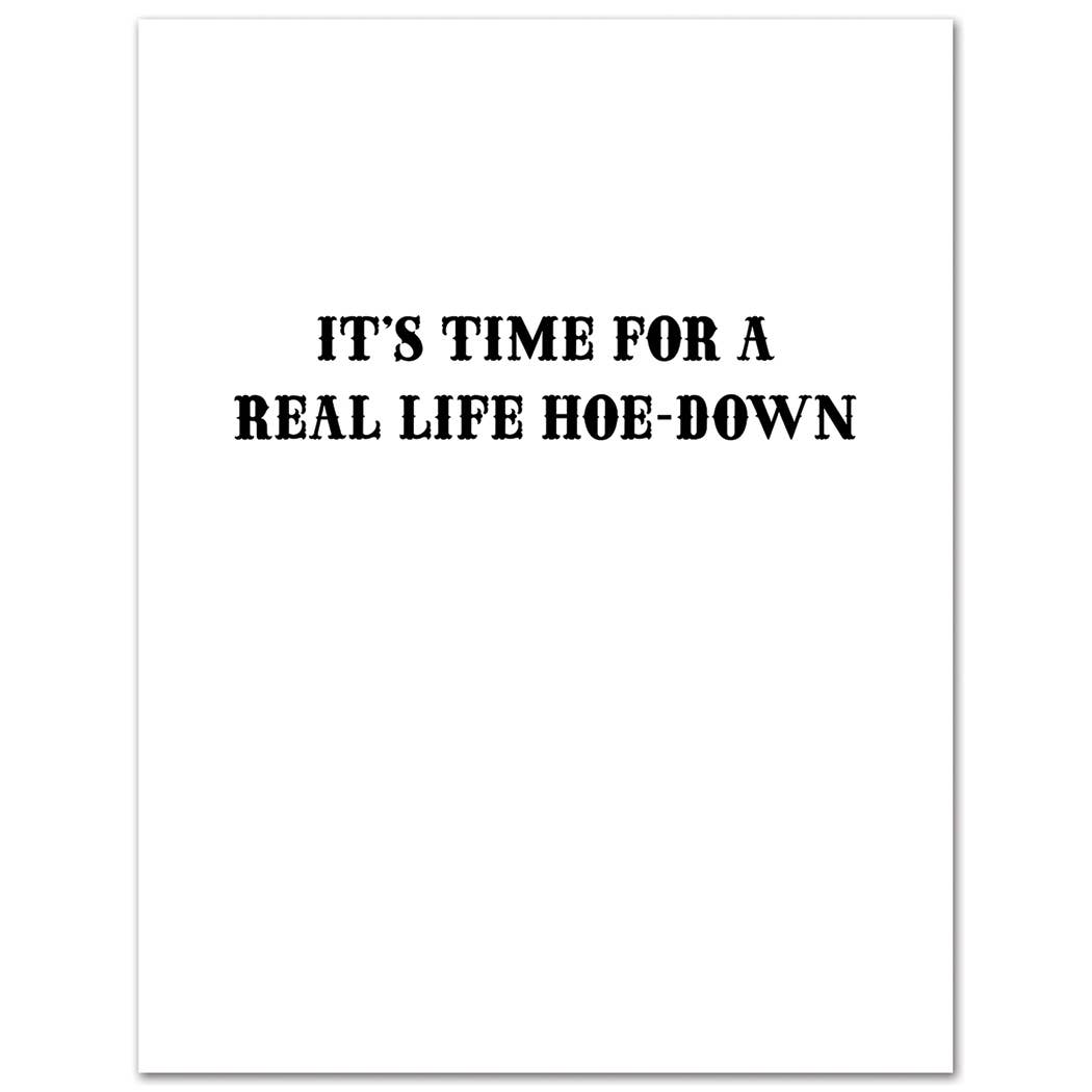 Card: Real Life Hoe-Down Birthday