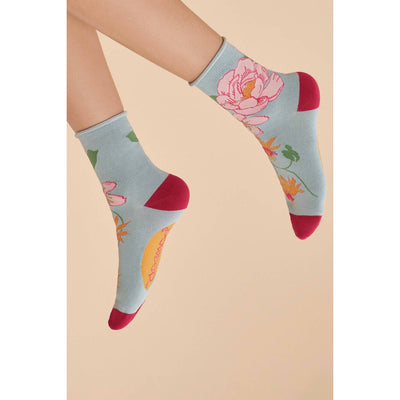 Ice Tropical Flora Ankle Socks