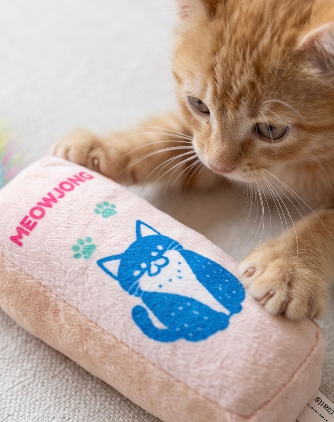 Meowjong Tiles Catnip Toys With Feathers