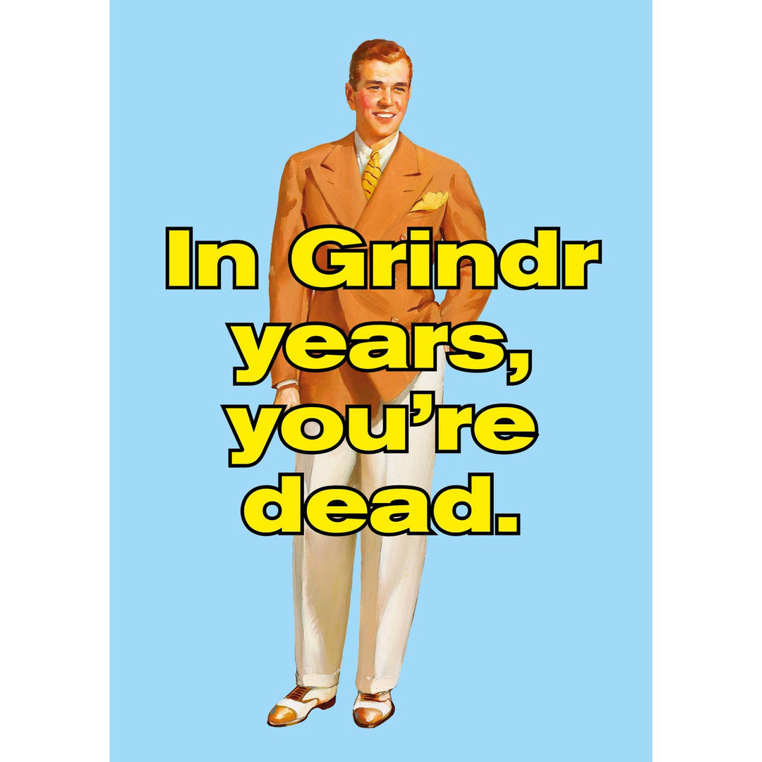 Grindr Birthday Card