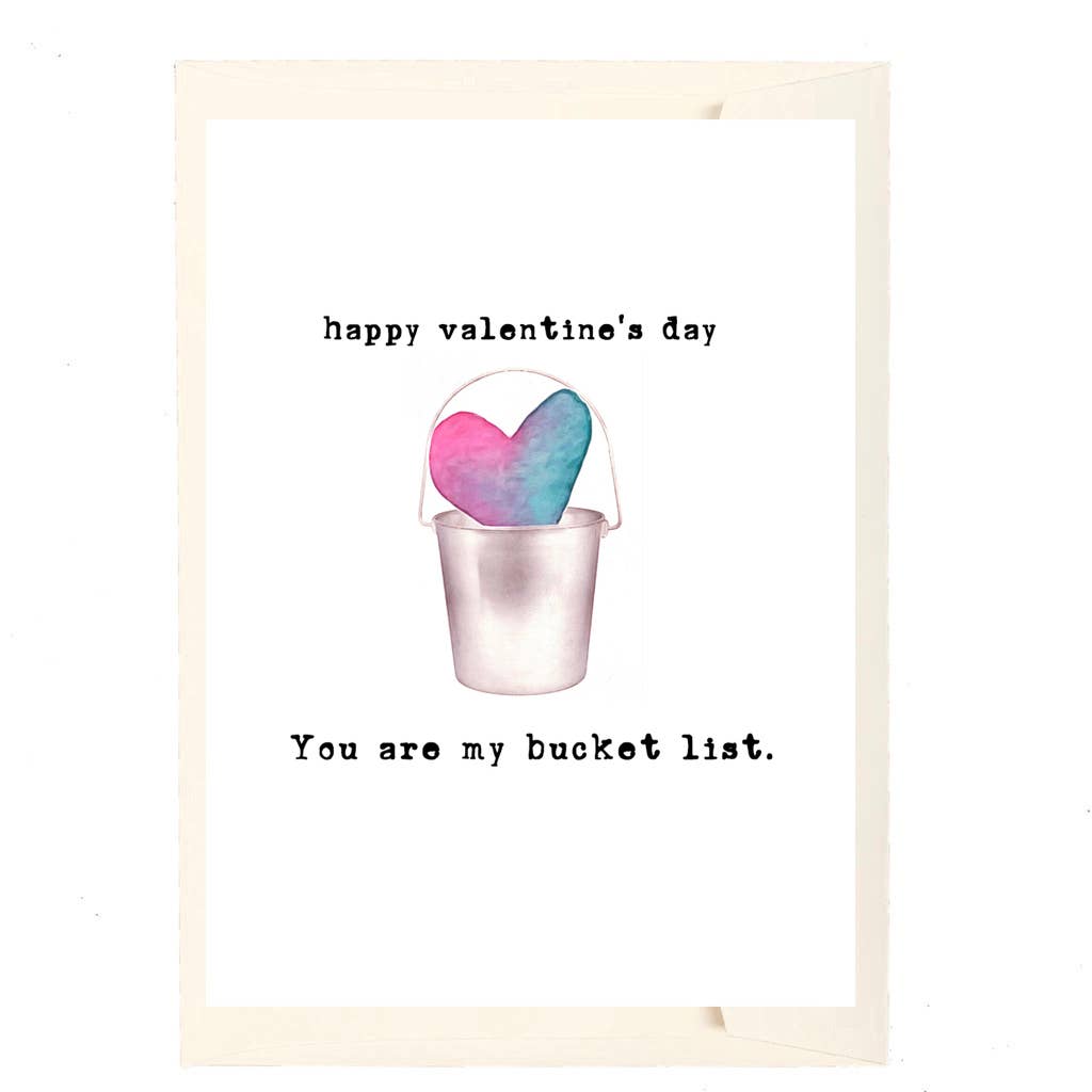 You Are My Bucket List Valentine's Day Greeting Card - Just Fabulous Palm Springs