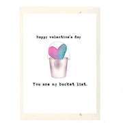 You Are My Bucket List Valentine's Day Greeting Card - Just Fabulous Palm Springs