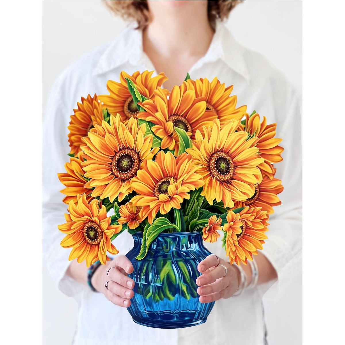 Sunflowers New Vase Pop Up Card