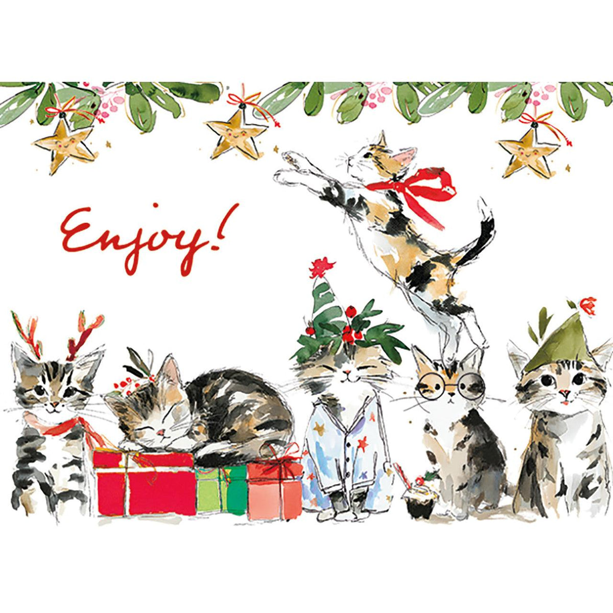 Cats Holiday Boxed Cards - Just Fabulous Palm Springs