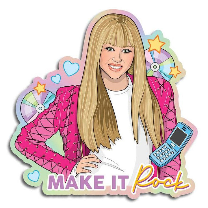 Die Cut Sticker: Hannah Montana Make It Rock