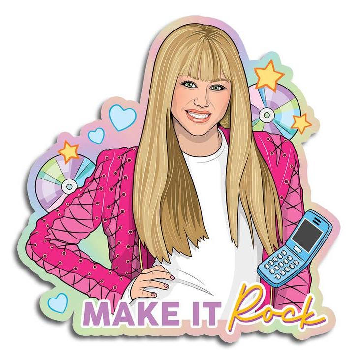 Die Cut Sticker: Hannah Montana Make It Rock