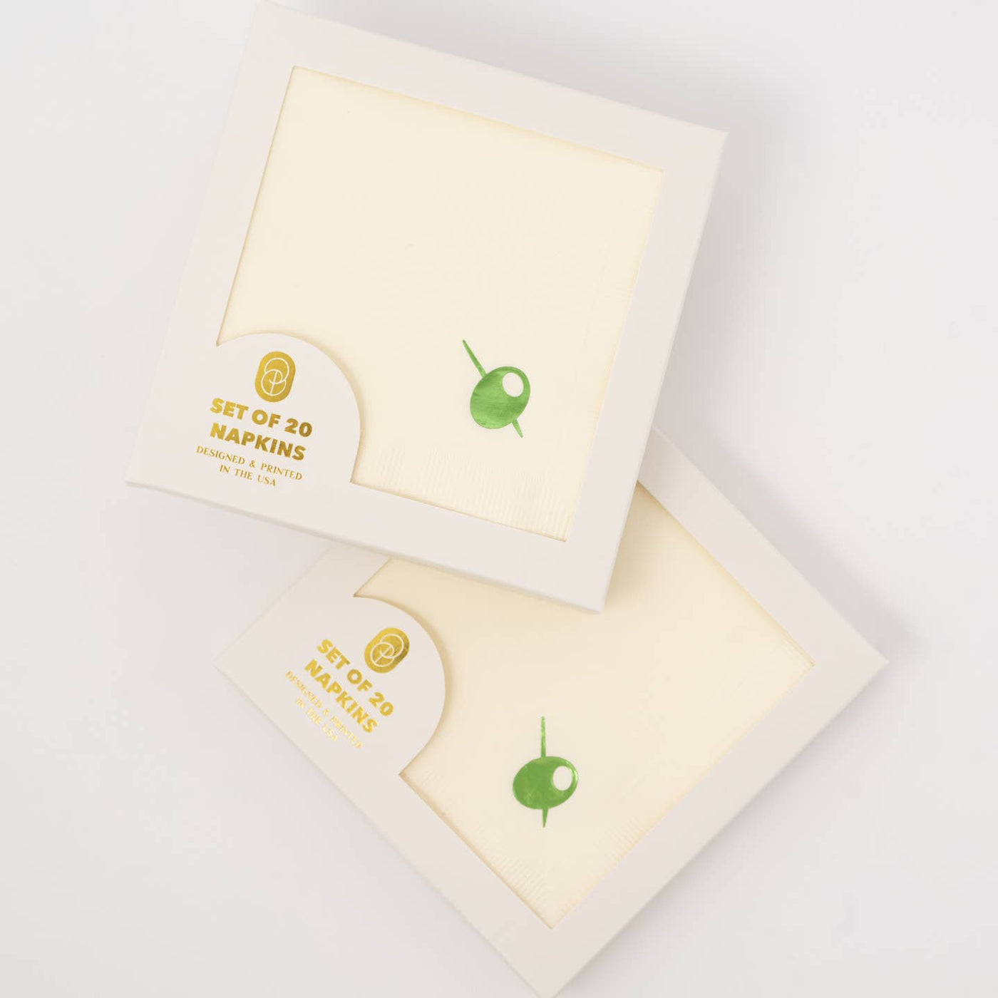 Olive Cocktail Napkins