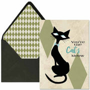Cat's Meow Greeting Card - Just Fabulous Palm Springs