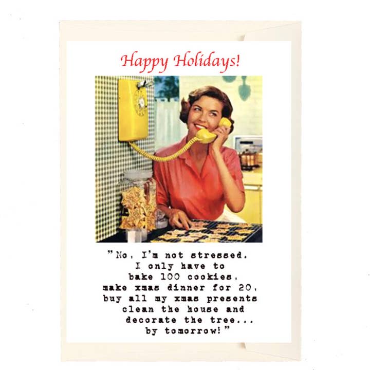 Not Stressed Holiday Card