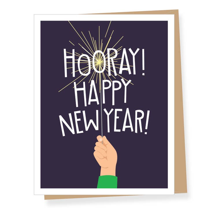 Hooray For The New Year Card