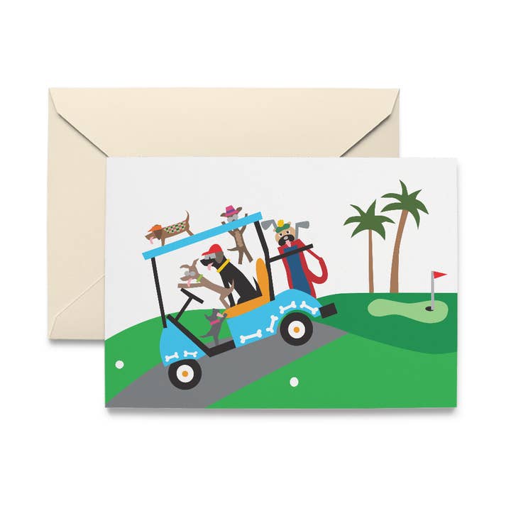 Doggie Golfers Boxed Cards