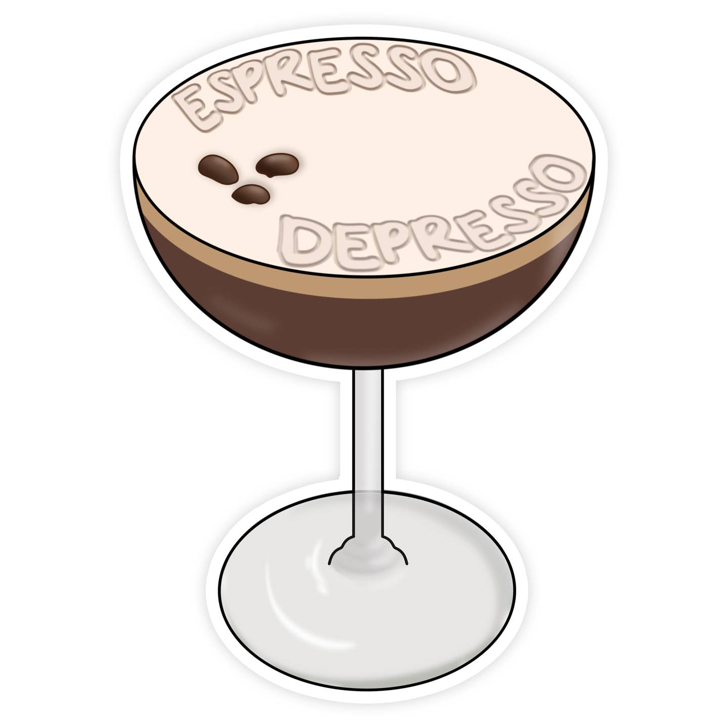 Espresso Depresso Sticker
