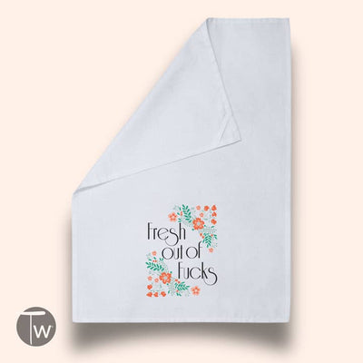 Fresh Out Of Fucks Premium Cotton Kitchen Towel