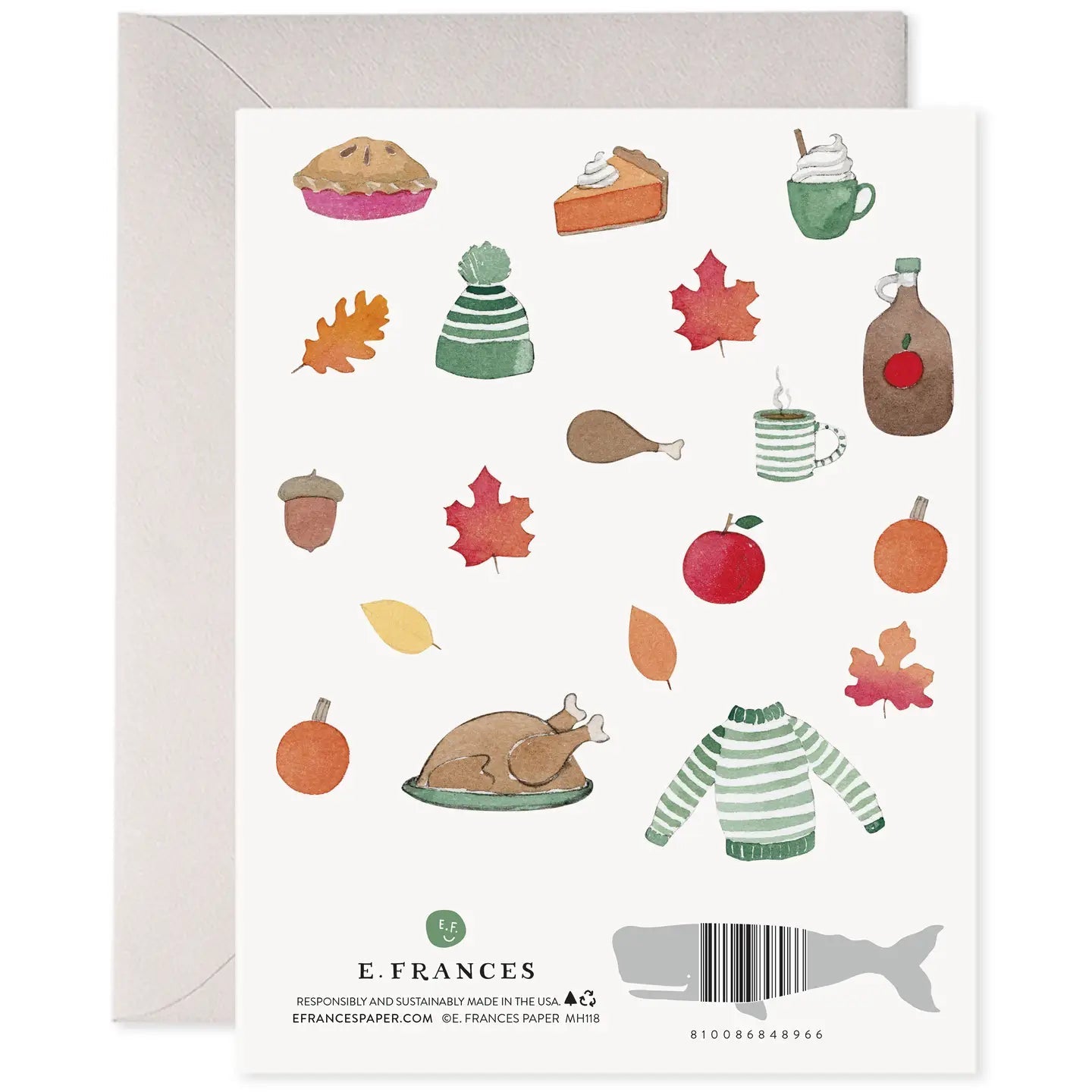 Crisp & Cozy Thanksgiving Holiday Card