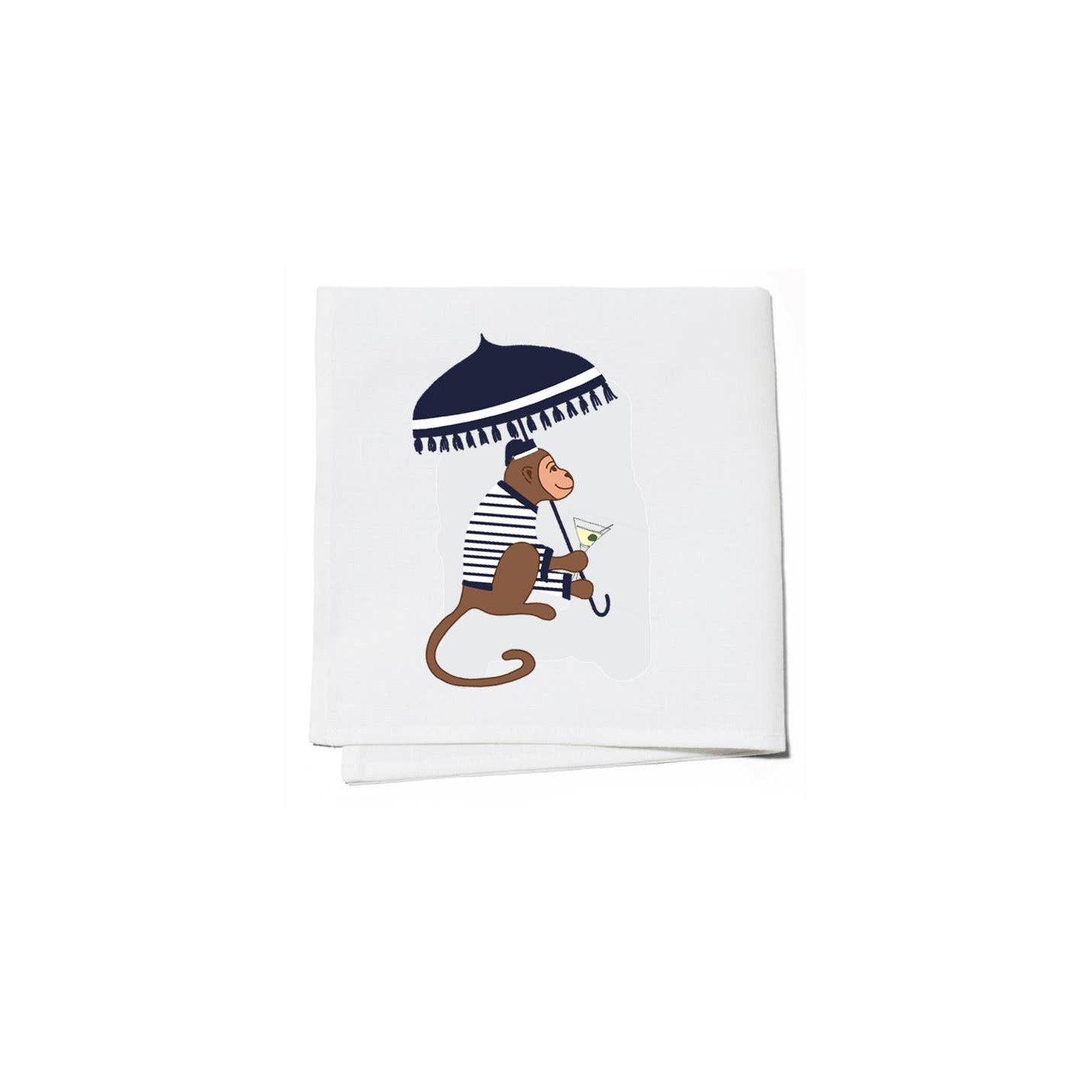 Martini Monkey Palm Springs Linen Cocktail Napkins - Just Fabulous Palm Springs