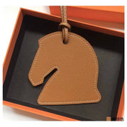 Horse Head Bag Charm - Brown
