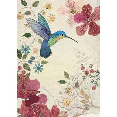 Azalea Hummingbird Greeting Card
