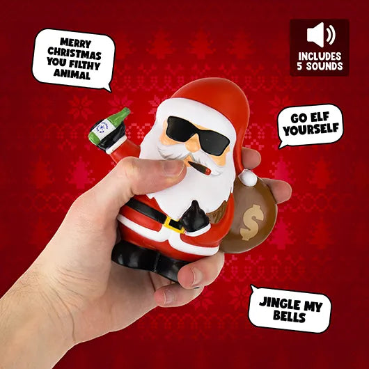 Bad Santa Talking Stress Reliever