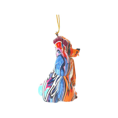 Holiday Poodle Dog Ornament