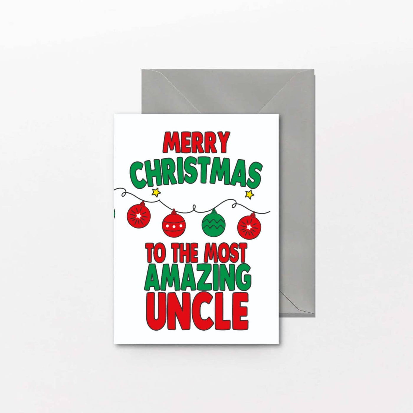 Merry Christmas Uncle Holiday Greeting Card