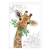 Gina Giraffe Greeting Card